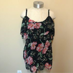 🐱 Cabi fairy tail floral top off shoulder 5220